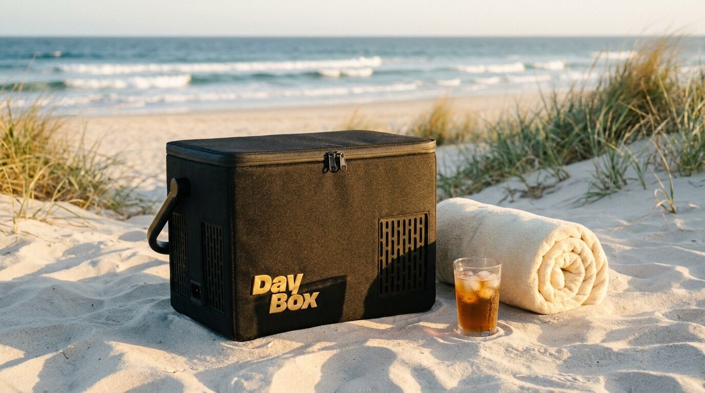 DayBox Cover at the beach